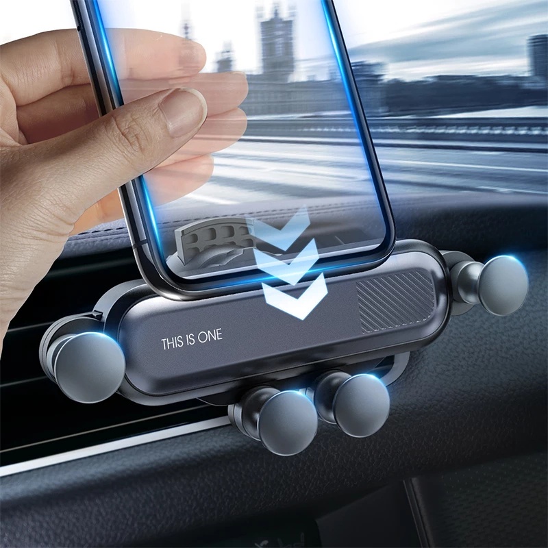 360 ° Rotatable Universal Car Mobile Phone Holder/Dudukan Ponsel Yang Dipasang Ventilasi Udara Multifungsi/In Car Smartphone Stand/In Car Penjepit Otomatis Phone Holder