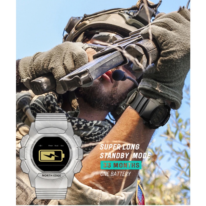 B16 NORTH EDGE AK Military Watch Water Resistant 100M With Gravity Sensor