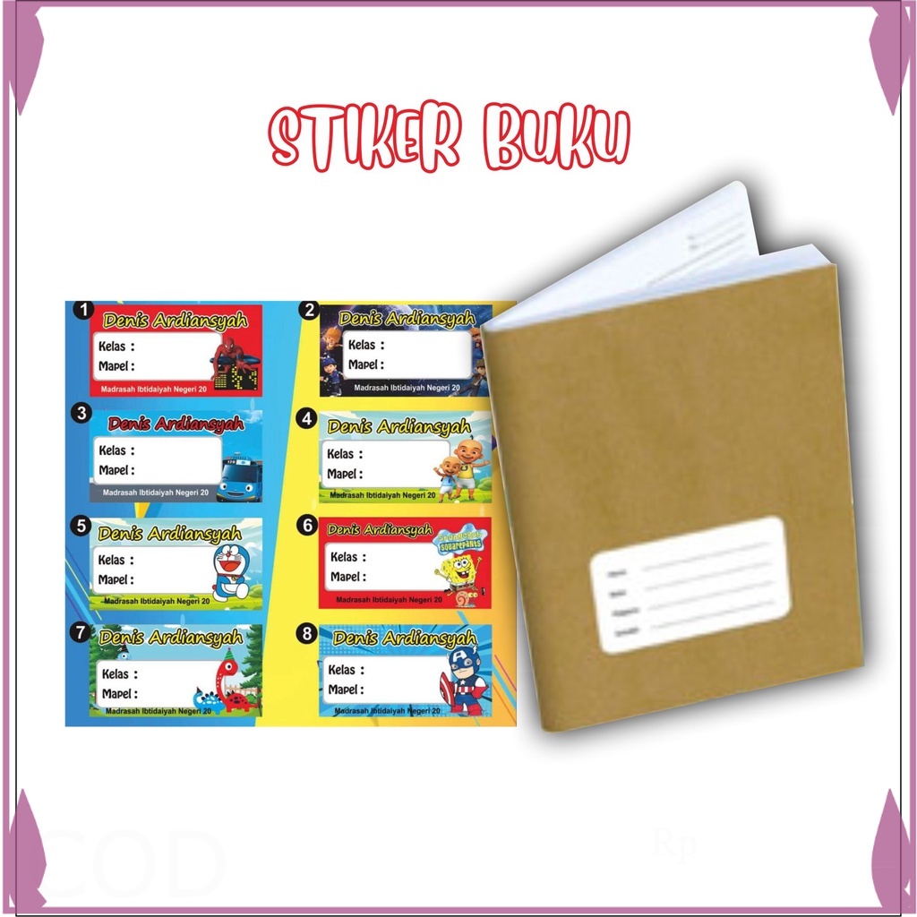 

STIKER NAMA SEKOLAH ANAK (isi 30pcs) Toko