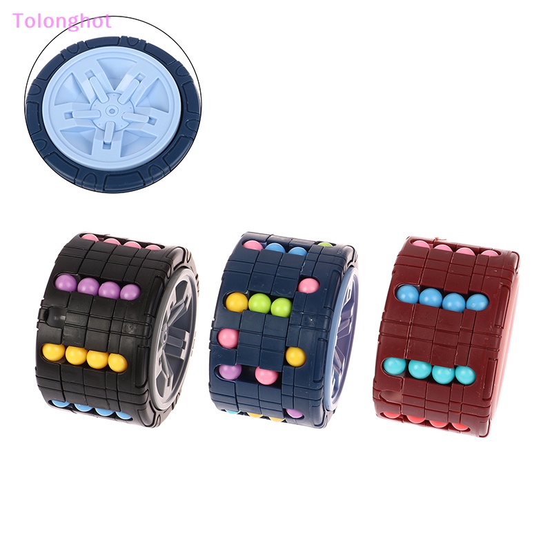 Tolonghot&gt; Permainan Puzzle Inovatif Kacang Ajaib Gyro Berputar Slide Menghilangkan Stress Untuk Edukasi Anak Mainan Kubus Silinder 3D Sumur