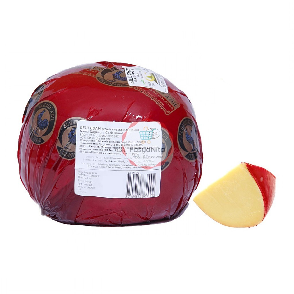 

KEJU EDAM COCK BRAND 150GR - KEJU TUA - KEJU BOLA AYAM JAGO EMAS - KASTANGEL EDAM CHEESE BALL HALAL