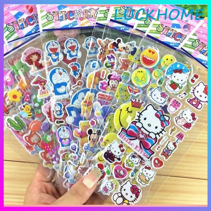 

Stiker Mainan Tempel Stiker Timbul 3D Random Stiker Karakter Anak Stiker Anti Air Stiker Mainan Anak Perempuan