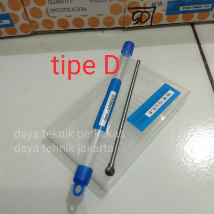 mata tuner long 3 x 6 tipe D - bor cuner panjang - mata porting motor tuner porting dtp