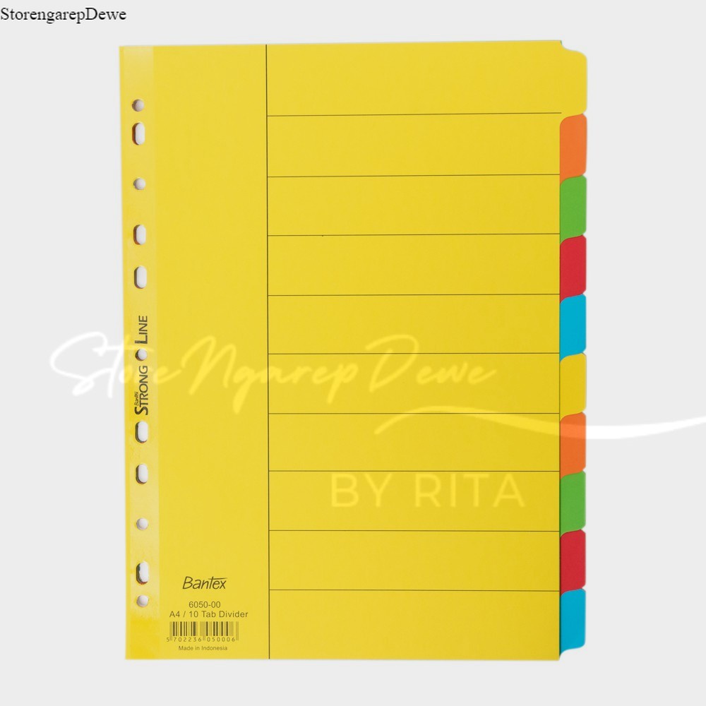 

Bantex Cardboard Divider & Indexes A4 (10 pages) 6050 00 original real seperti gambar
