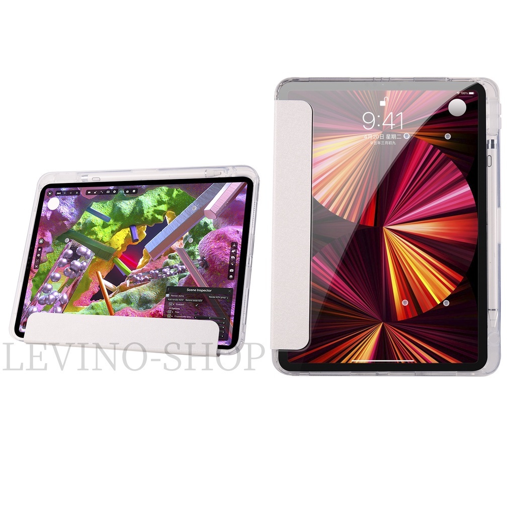 360 Rotating Acrylic Crystal Case For iPad Gen 7/8/9/10 Pro 11&quot; M1/M2 Air4/Air5 2021/2022