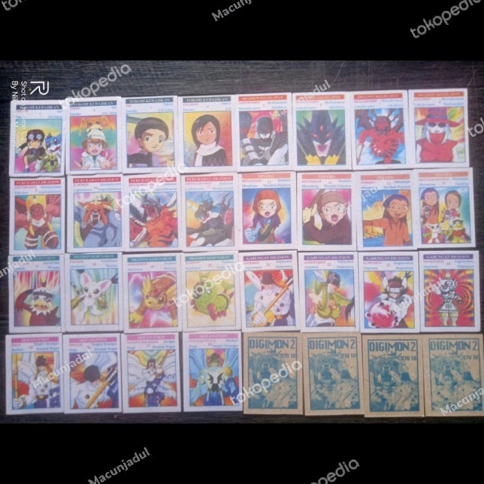 EDD gambaran umbul, kwarted jadul Digimon,mainan jadul 90an, #jadulan
