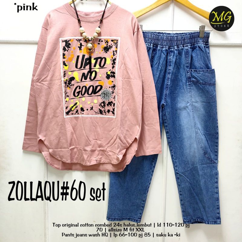 ZOLLAQU SET #60 ORI MG STORE | Cotton Combed 24s Import halus