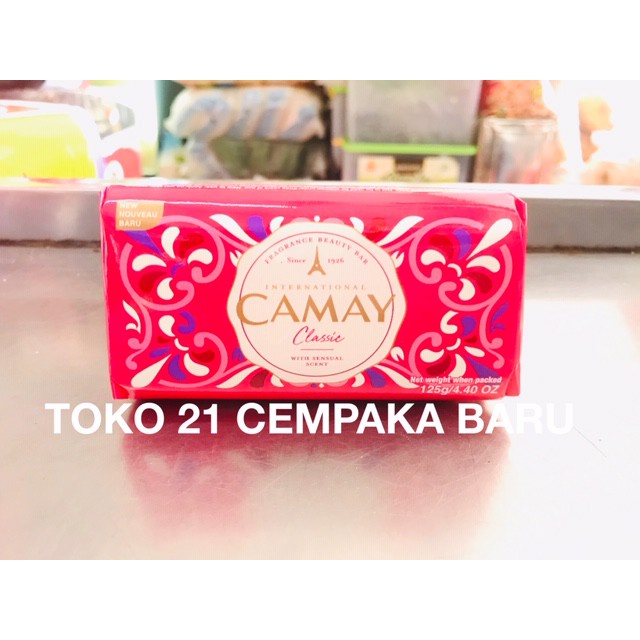 Camay CLASSIC Sabun Batang 125 gram | Camay MERAH Soap Bar 125g Murah Promo Sabun Mandi Camay