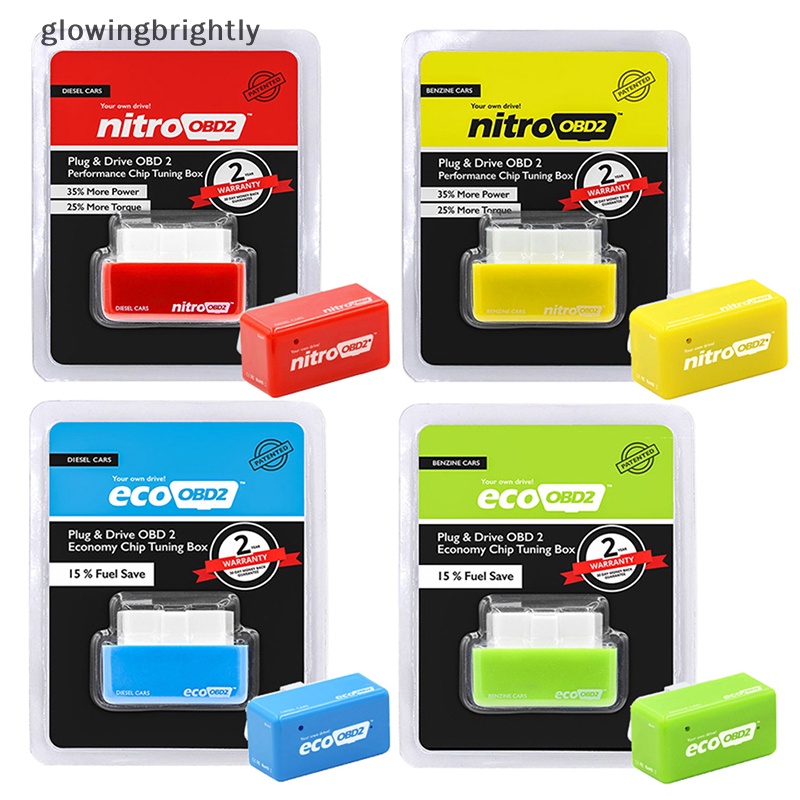 [glowingbrightly] Nitro OBD ECO OBD2 ECOOBD Fuel Saver Chip Tuning Box - Alat Penghemat Bbm Mobil TFX