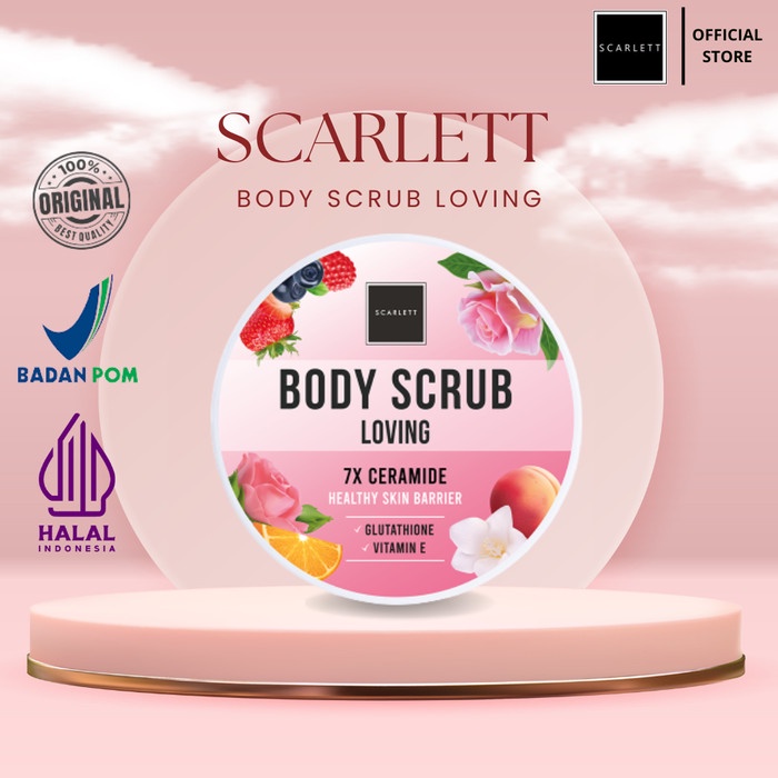 SCARLETT WHITENING BODY SCRUB LOVING 7X CERAMINDE - 250ML