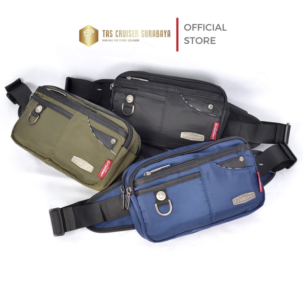 BAGCRUICERACC - Waist Bag Pria Cruiser PS-25 - Tas Pinggang Cruiser Pria 3213