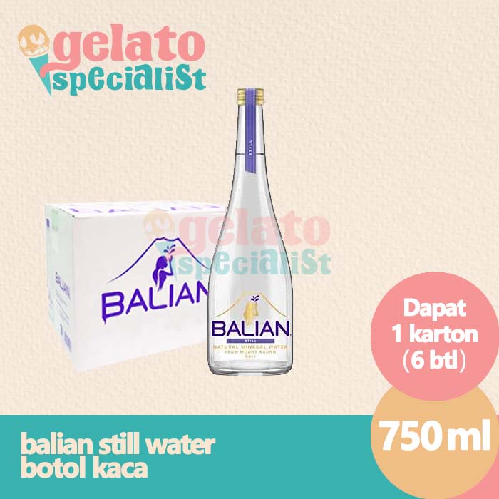 

Balian Still Natural Mineral Water 750ml 1 dus isi 6 botol