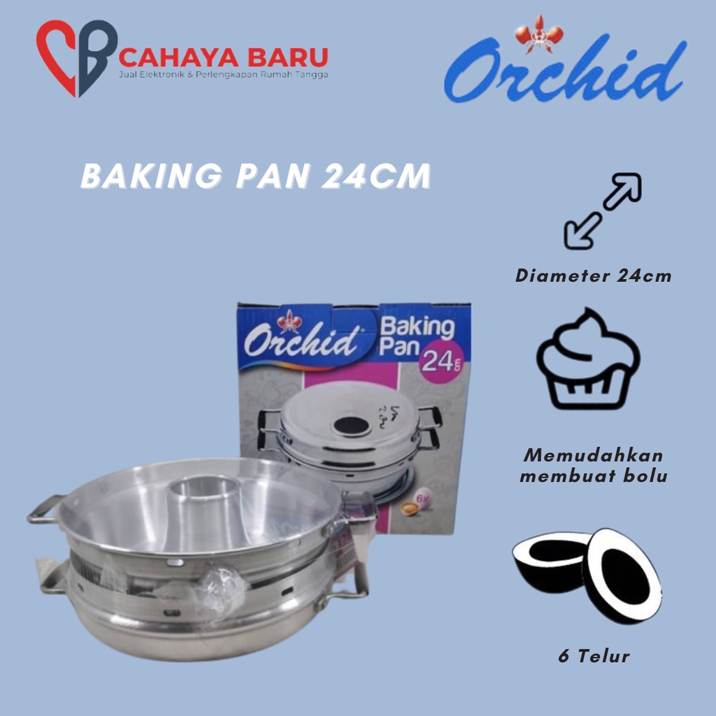 ORCHID BAKING PAN 24CM