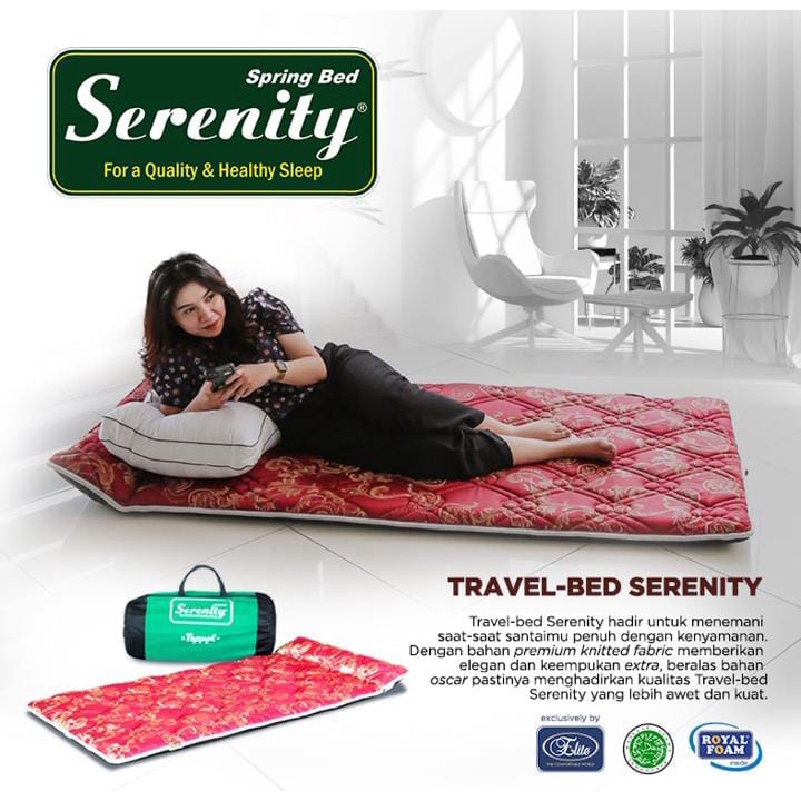 Travel Bed Elite Serenity 90 x 190 cm Kasur Gulung lipat lantai TEGAL