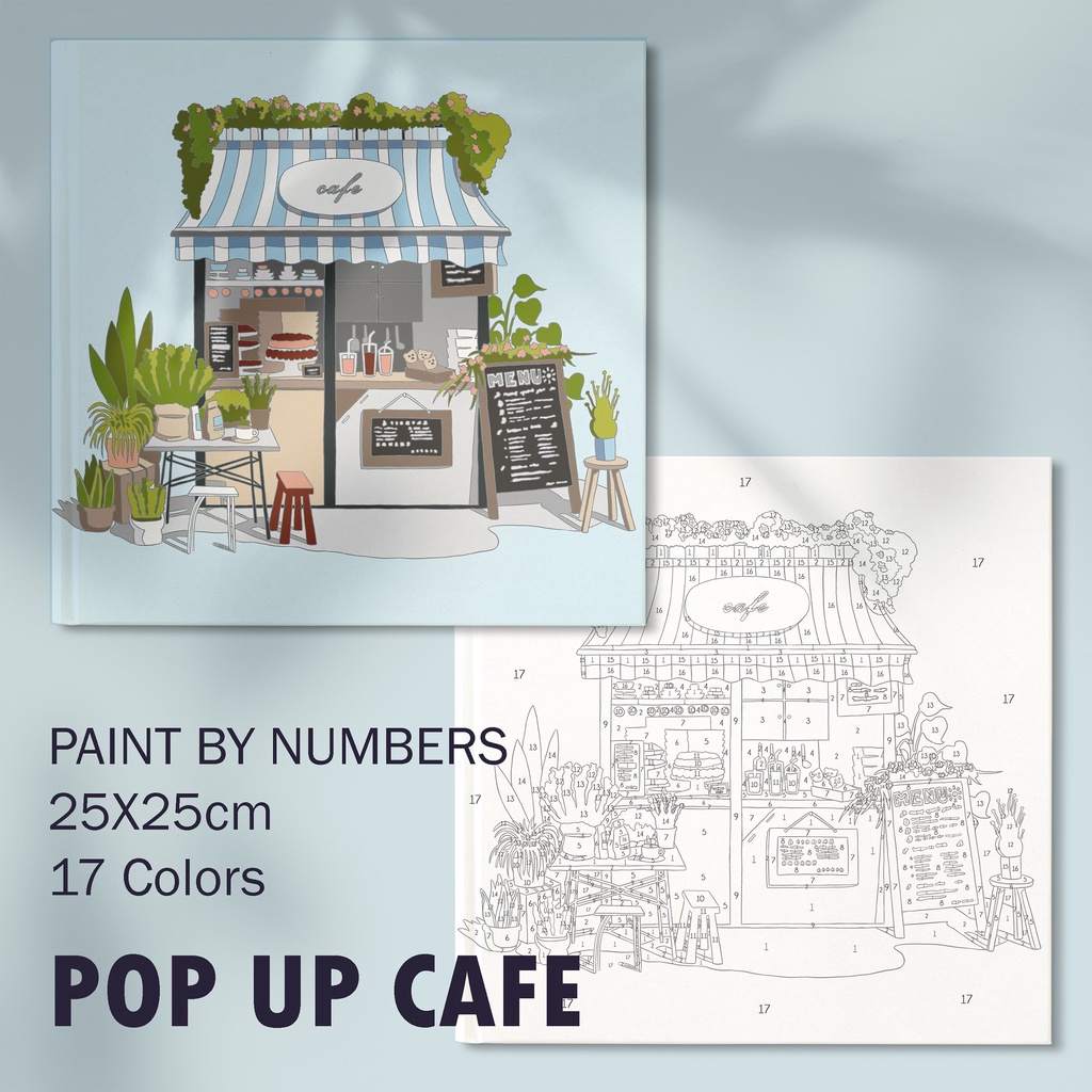 

Paint by Numbers STORE SERIES / Number Kanvas Canvas Beginner Paket Lukis