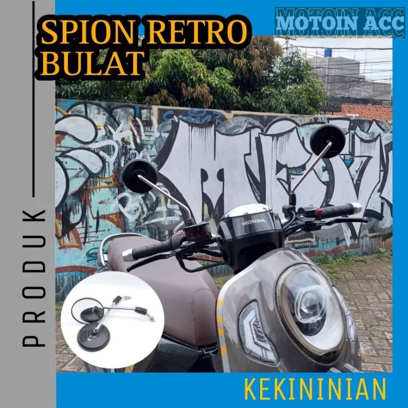 Spion Bulat Scoopy Fazzio Grand Filano Fino Spion Retro Bulat