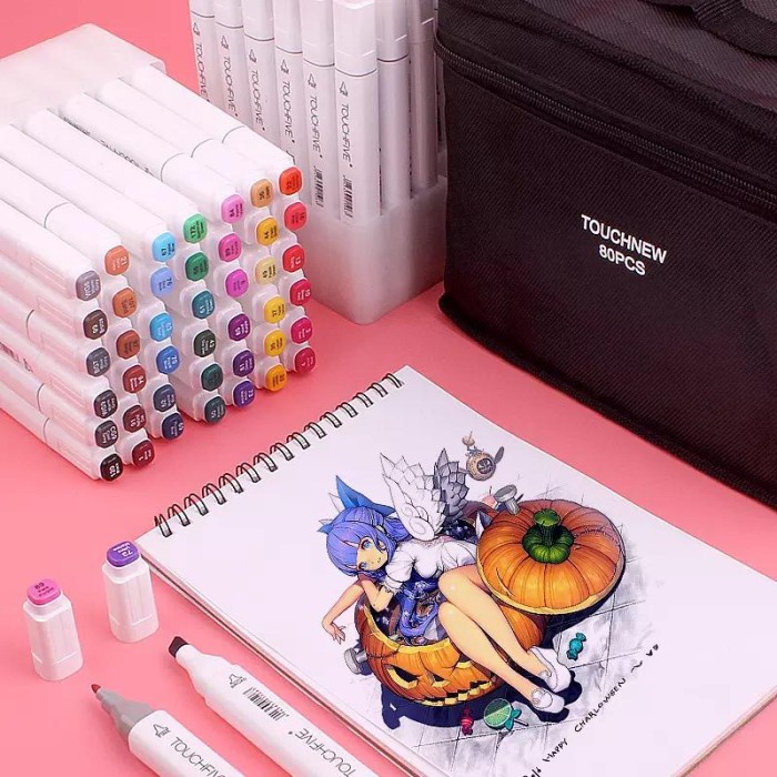 [HS] TouchFive Marker 30 PCS / Twin Marker Sketsa Drawing /Animation Sketsa