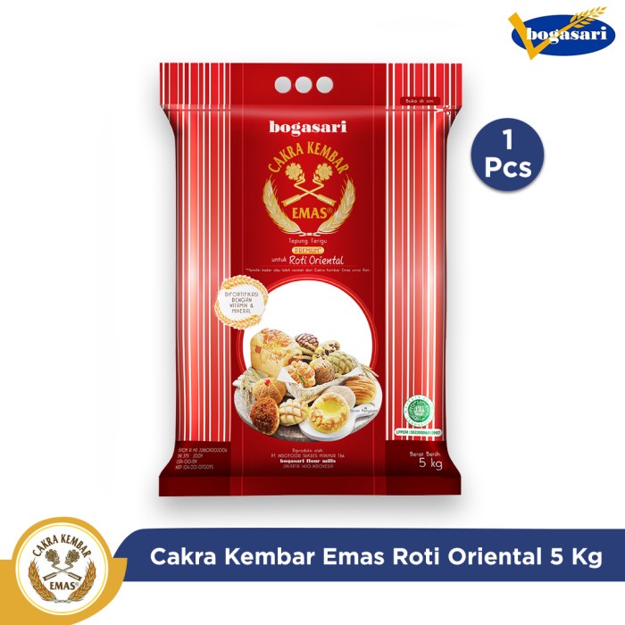 

Cakra Kembar Emas Roti Orienta 5 Kg x 1 pcs