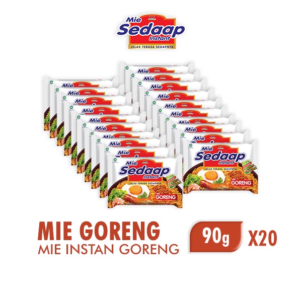 

Sedaap Mie Instan Goreng 90 gr x 20 pcs