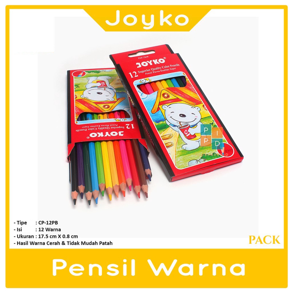 

JOYKO - Pensil Warna Panjang CP-12PB Pencil Color - Set