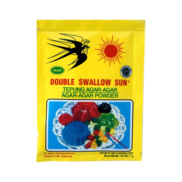 

Agar agar Double Swallow Sun 7gr - 1 pack isi 12 pcs