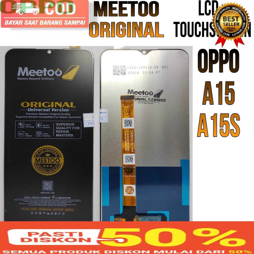 Lcd Touchscreen Oppo A15 / A15s ORIGINAL CROWN MEETOO FULLSET