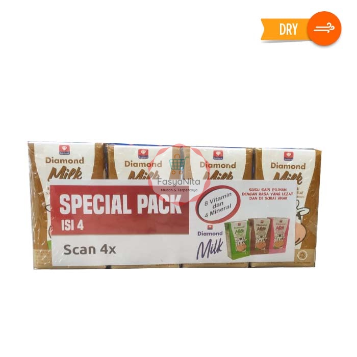 

DIAMOND UHT MILK CEREAL CHOCOLATE 125 ML SPC PACK 4 PCS