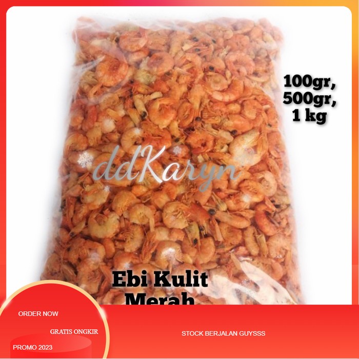 

udang kering/ebi merah kulit 1kg