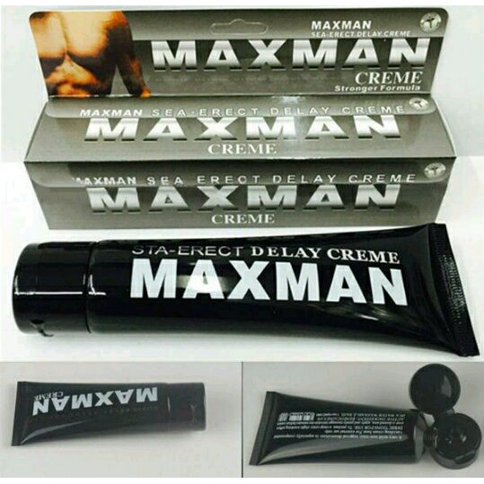 Maxman-Erect Delay Cream Obat Oles-Kuat Tahan Lama-Mengatasi Masalah ED-PriaOriginal Kemasan Tube