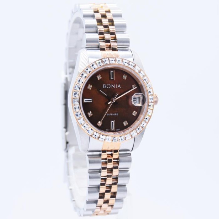 jam tangan wanita bonia original - bonia BNB10553-3647S kaca shapire Vs