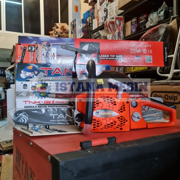 MESIN POTONG KAYU TANIKA LITE 9 CHAINSAW 25" SINSO SENSO GERGAJI Best