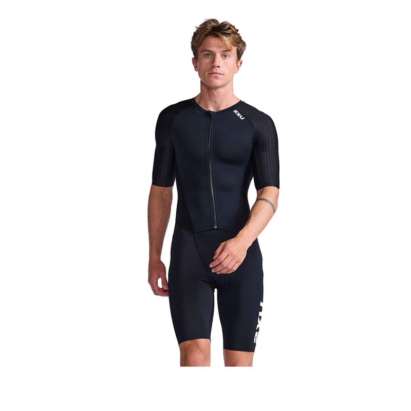 2XU MEN AERO SLEEVED TRISUIT - BLACK