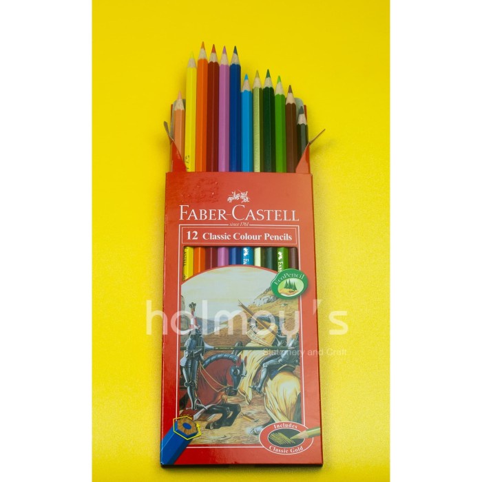 

PENSIL / KELIR WARNA KAYU FABER CASTEL CLASSIC 12 WARNA LONG