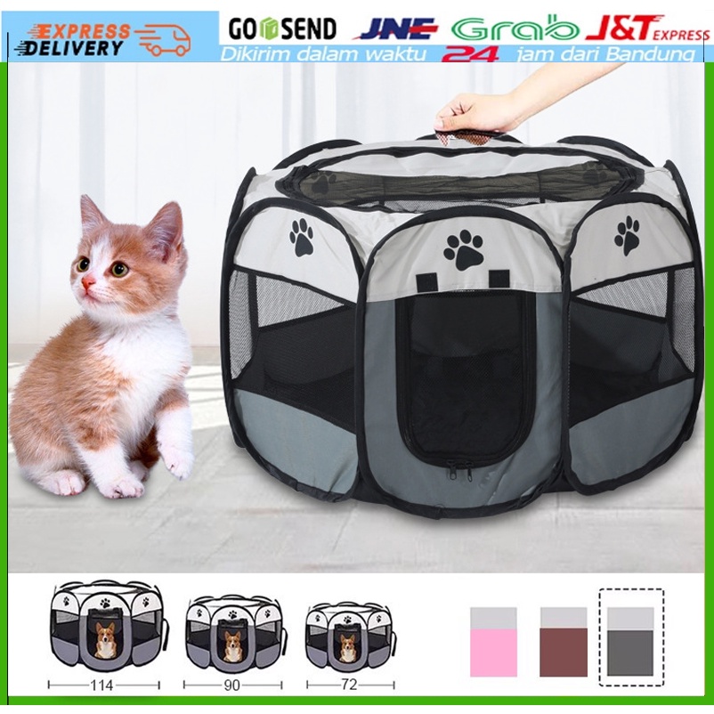 Pagar Tenda Lipat Portabel Dengan 8 Panel Untuk Kucing Anjing Lipat Hewan Bahan Kain Pagar Tenda Lipat Portabel Dengan 8 Panel Untuk Kucing Anjing Lipat Hewan Bahan Kain