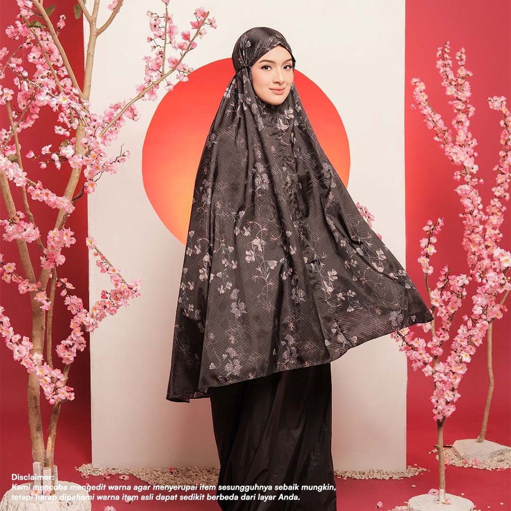 MUKENA TRAVEL MINI ALIF MOTIF HANAMI COLLECTION PARASUT PREMIUM KOREA