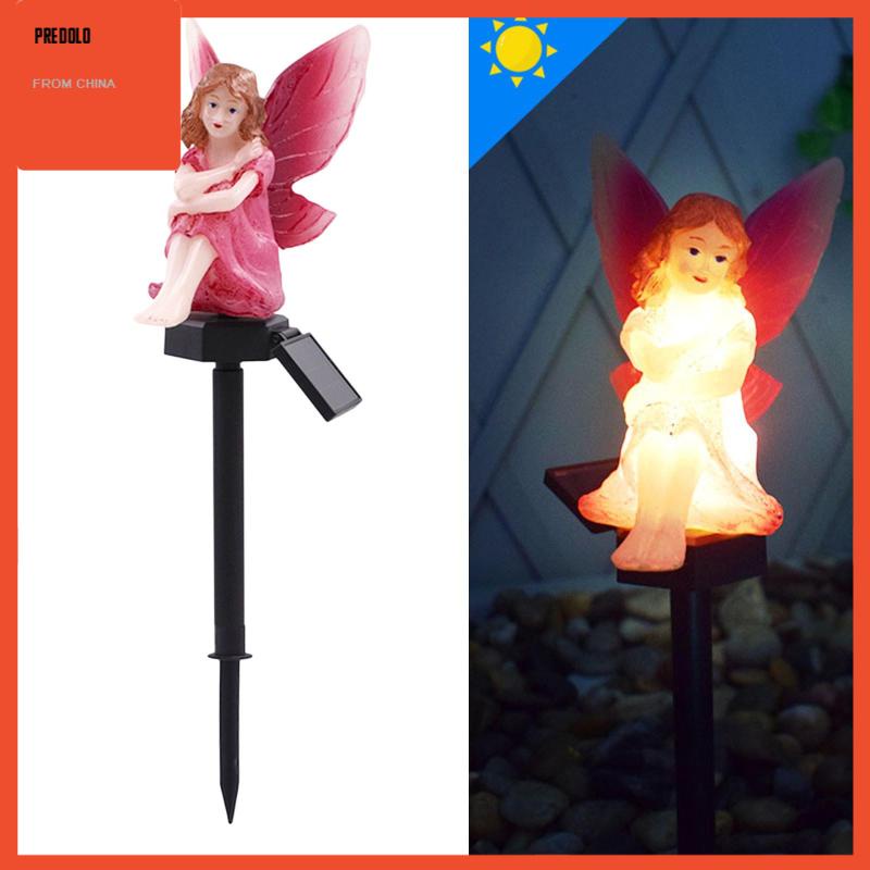 [Predolo] Fairy Statues Stake Lights Lampu Rumput Dekorasi Lampu Malam