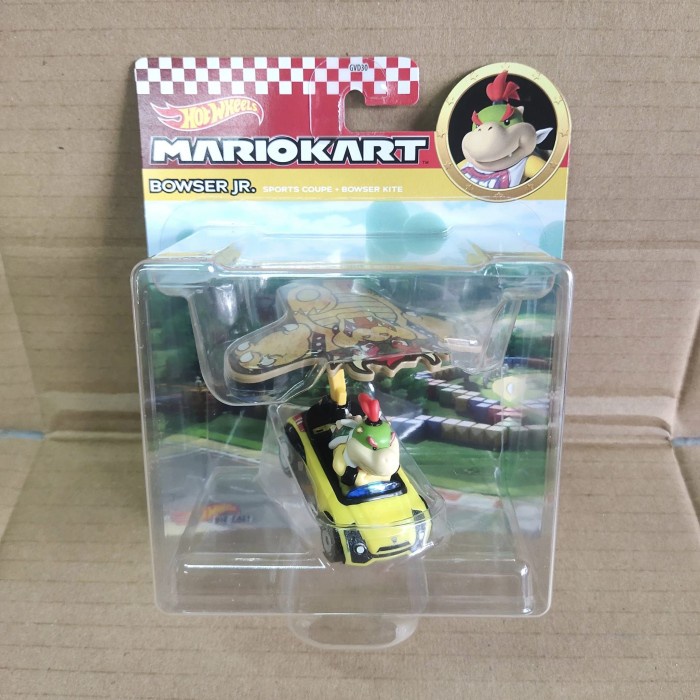 Hotwheels Mario Kart Bowser Jr Sports Coupe Bowser Kite