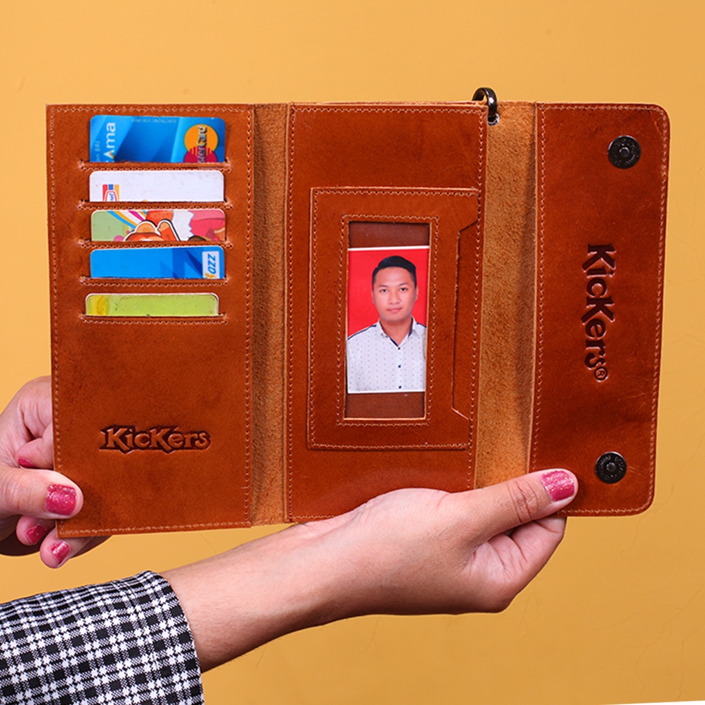 Dompet Panjang Wanita Full Kulit Sapi Asli Kickers DF00 KUALITAS PREMIUM