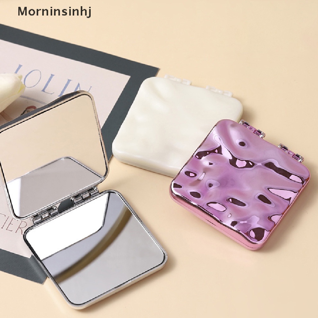 Mornin Cermin Saku Kosmetik Lipat Dua Sisi Portabel Plag Pocket Mirrors id