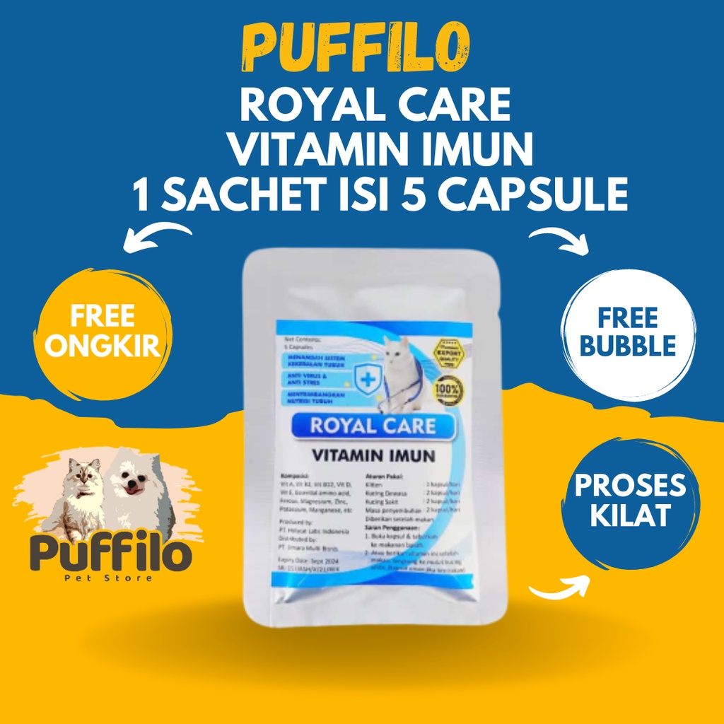 Royal Care Cat Vitamin Bulu / Imun / Gemuk Kucing