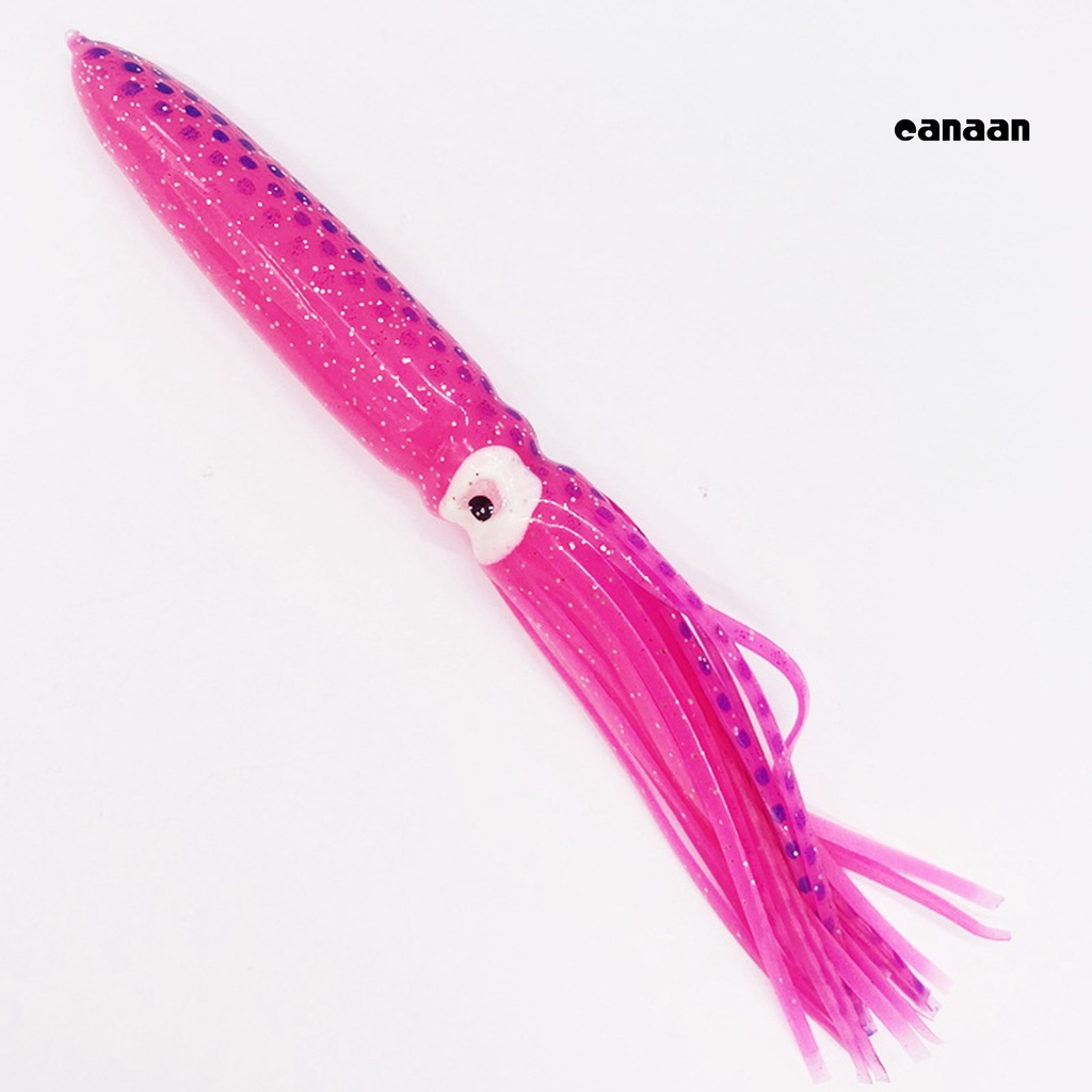 Cnn-20cm/15g Umpan Cumi Plastik Desain Payet Bercahaya Realistis Gurita Umpan Alat Pancing