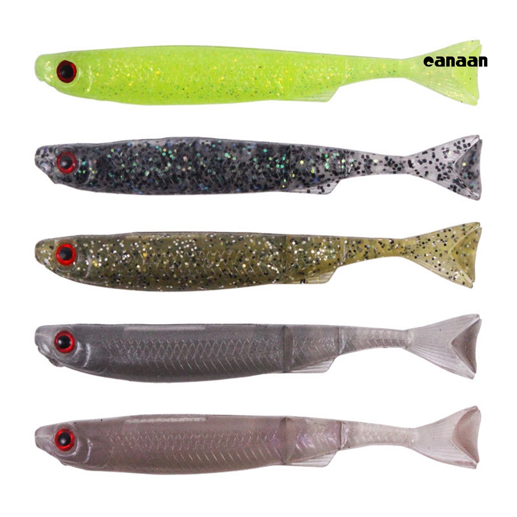 Cnn-6pcs Umpan Pancing Menggoda Mirip Hidup Hidup Hidup Ripper Shad Fishing Lure Untuk Angling