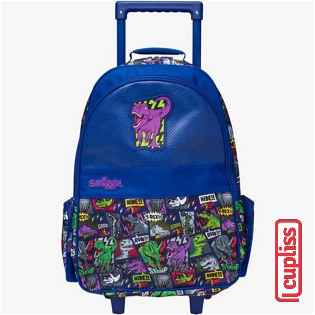 SMIGGLE Trolley Bag 445126 Bright Navy Tas Koper Travel Anak