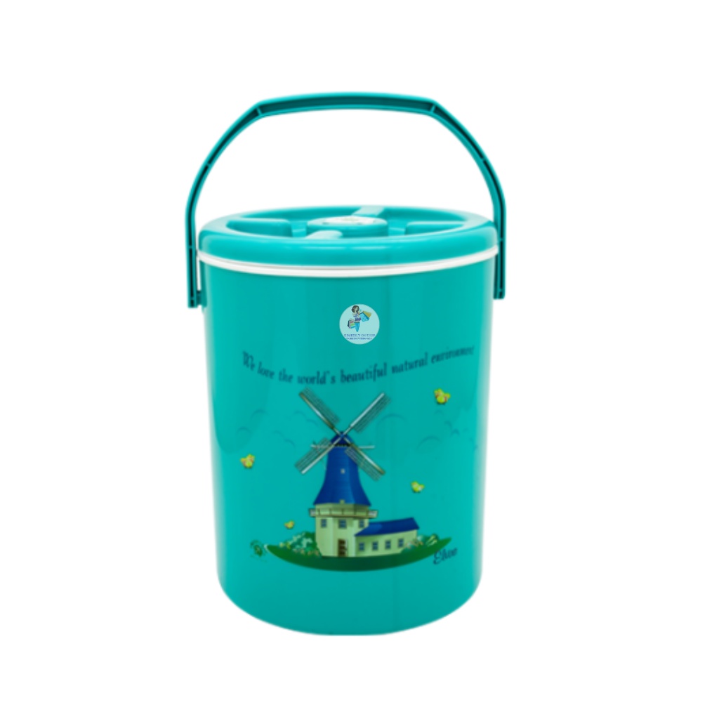 Rice Ice Bucket 8 Liter Elvira Tempat Nasi Es 5818 Green Leaf