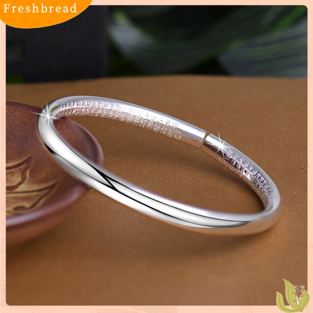 &lt; Freshbread &gt; Perhiasan Unisex Bangle Opening Adjustable Gaya Etnik Kilau Cerah Gelang Untuk Pesta