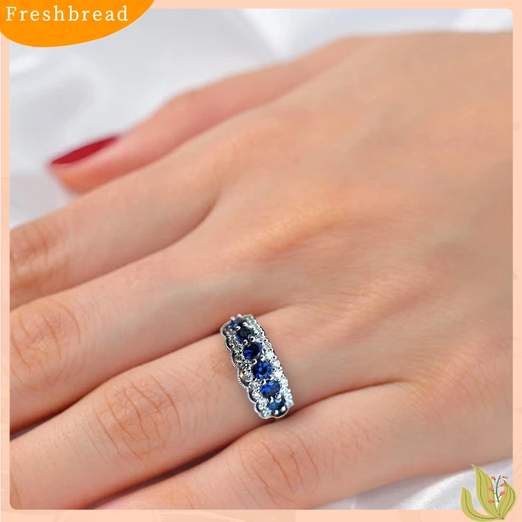 &lt; Freshbread &gt; Cincin Tunangan Kekerasan Tinggi Tahan Korosi Paduan Modis Wanita Cincin Perhiasan Hadiah Untuk Perempuan