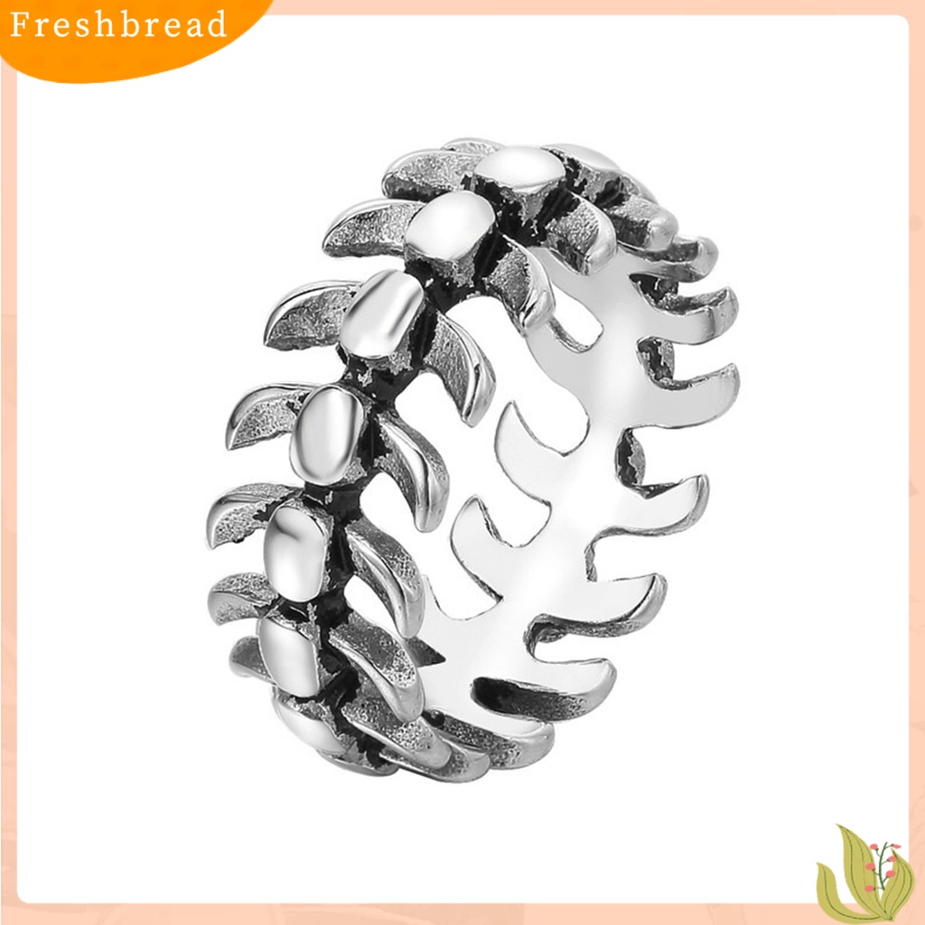 &lt; Freshbread &gt; Cincin Jari Pengerjaan Halus Geometris Electroplating Retro Menarik Dekorasi Warna Perak Naga Tulang Ikan Cincin Perhiasan Aksesori