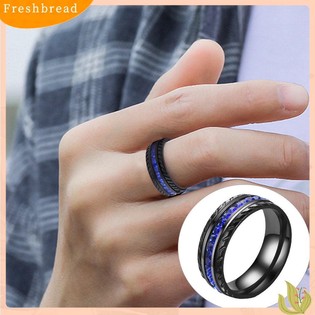 &lt; Freshbread &gt; Cincin Fidget Bentuk Ban Tidak Luntur Perhiasan Pria Wanita Tampan Trendy Ring Untuk Kehidupan Sehari-Hari