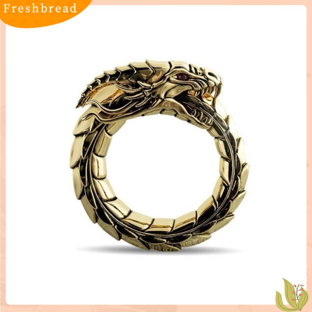 &lt; Freshbread &gt; Cincin Giant Dragon Cincin Naga Keren Unisex Adjustable Untuk Pesta