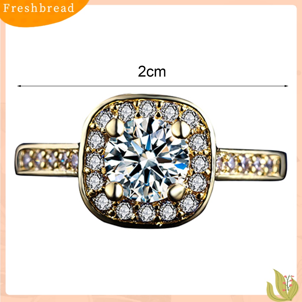 &lt; Freshbread &gt; Ring Cincin Kawin Ringan Lapis Emas Putih Bahan Alloy Lapis Emas Putih Untuk Pesta